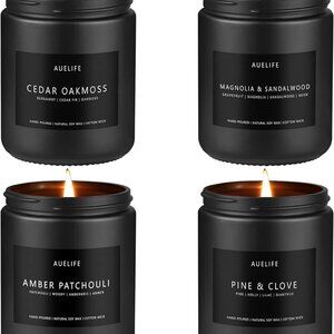 Scented Candles Set | Gifts for Men - 4 Pack Men Candle Set, Masculine Candle, S